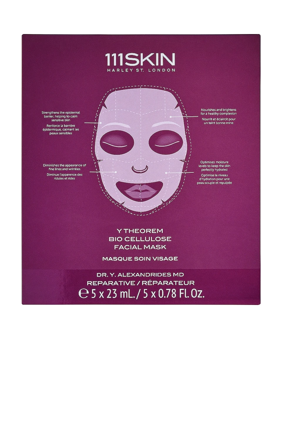 Y Theorem Bio Cellulose Facial Mask 5 Pack - Image 2