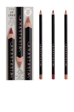 Anastasia Beverly Hills Mini Lip Liner Trio Kit Deep Taupe, Blackberry, & Hazelnut