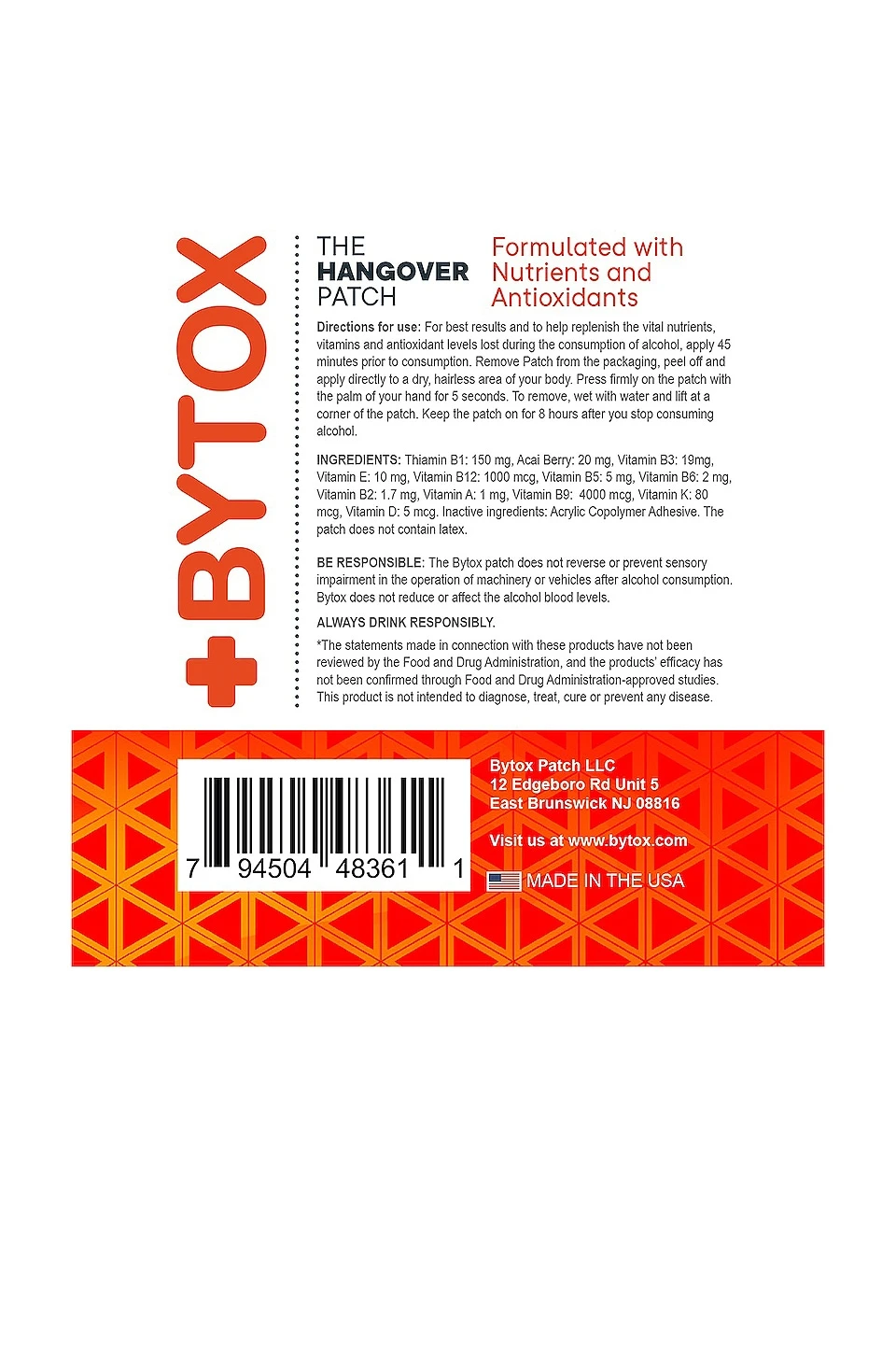 The Hangover Prevention Patch 12 Pack - Image 2
