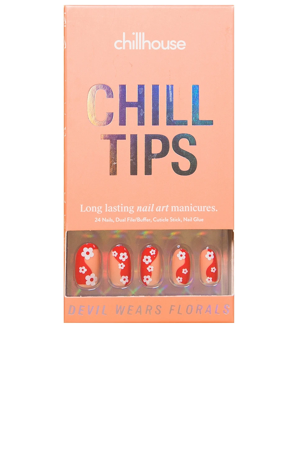 Devil Wears Florals Chill Tips Press-On Nails Devil Wears Florals