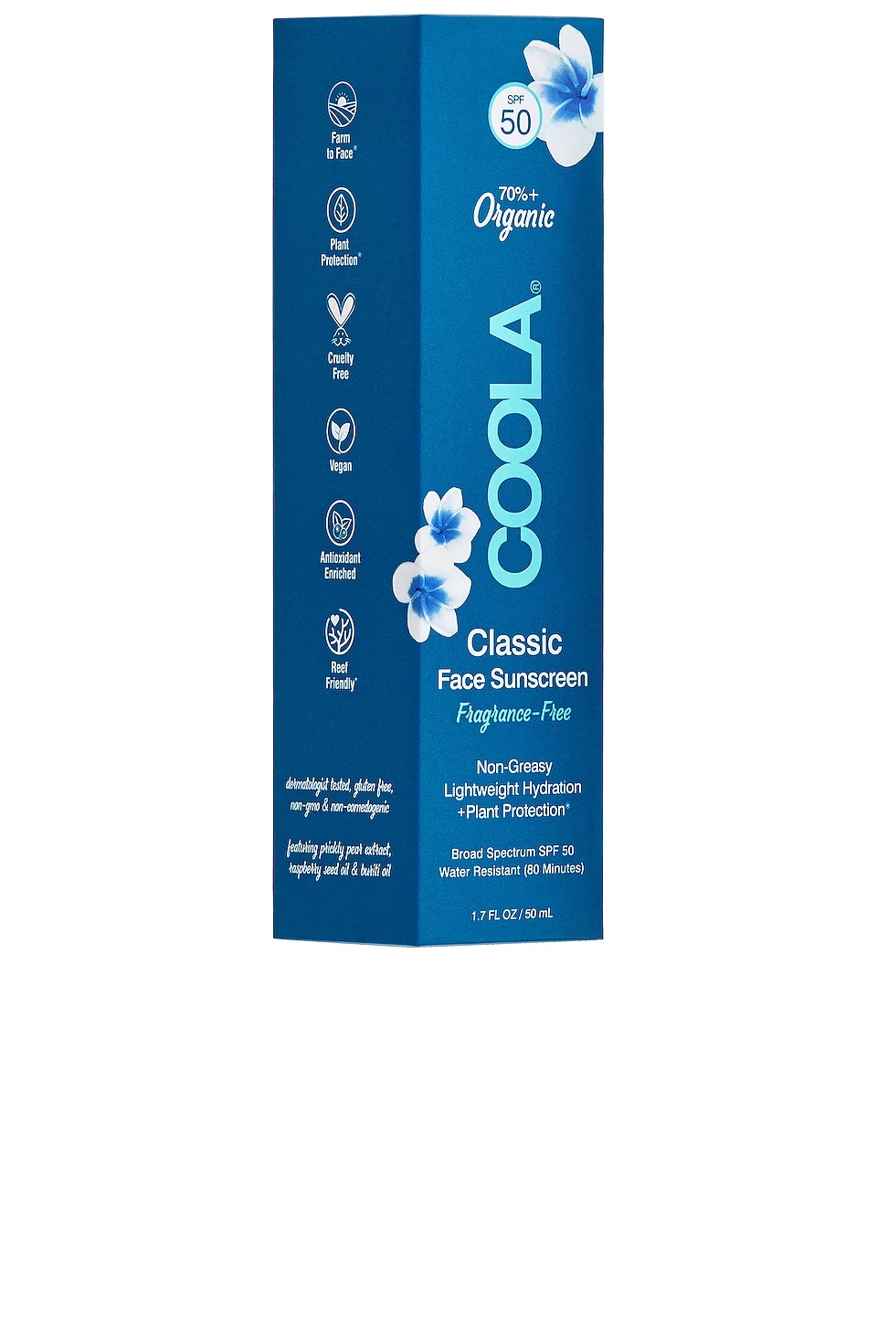 Coola Fragrance Free Classic Organic Face Sunscreen Lotion SPF 50 - Image 2