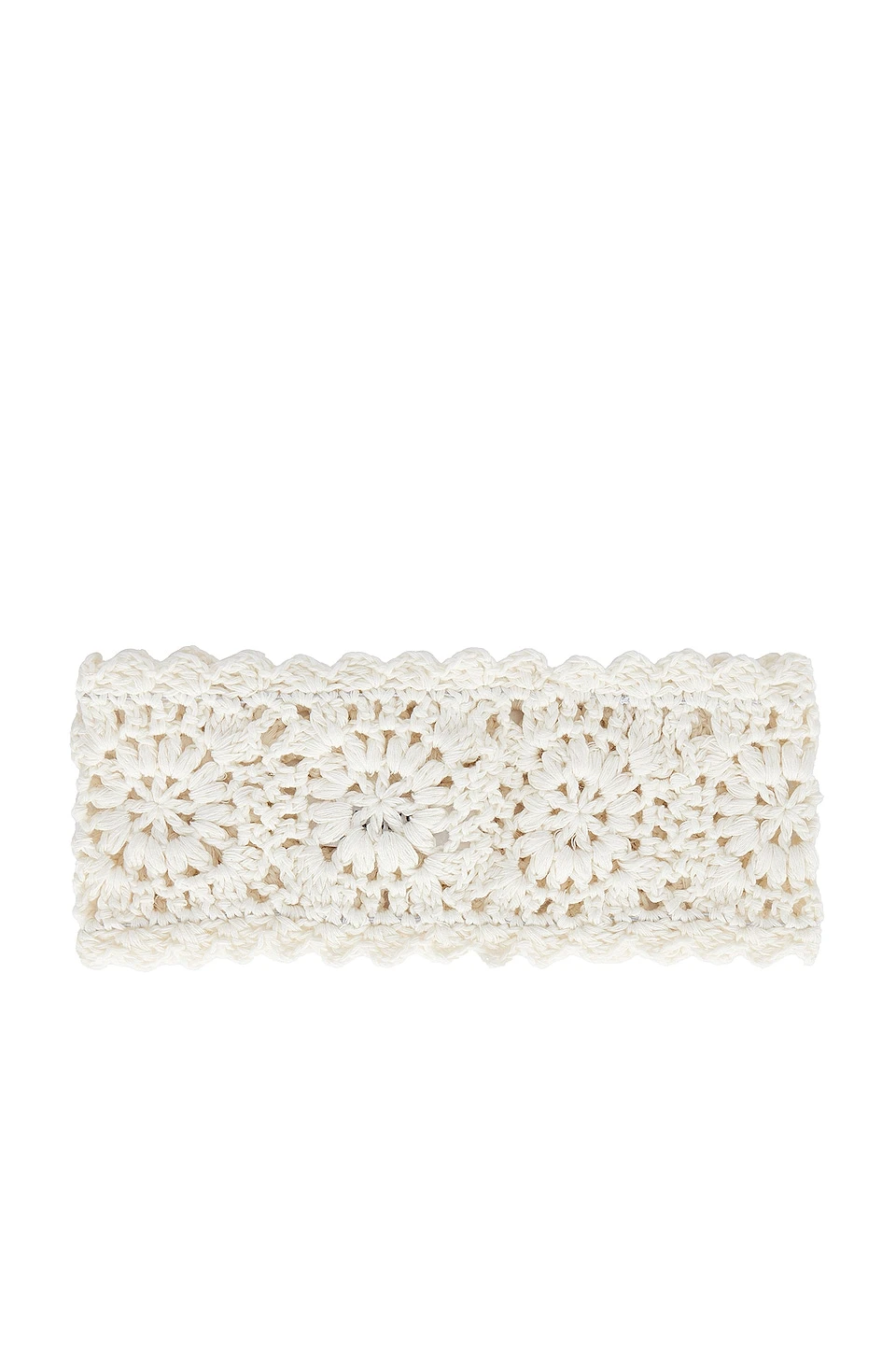 Frankies Bikinis Amore Crochet Headband White - Image 2