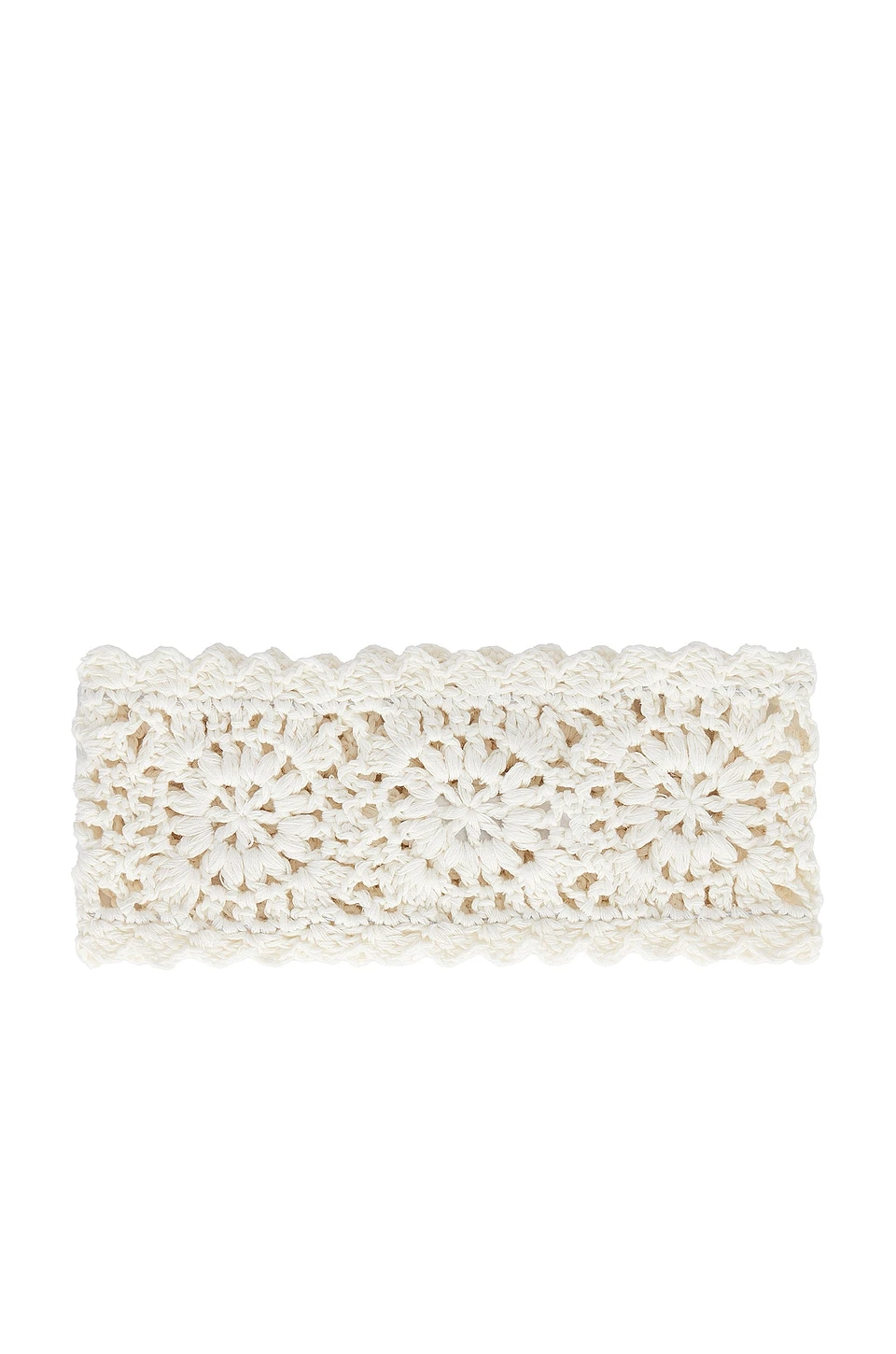 Frankies Bikinis Amore Crochet Headband White - Image 3