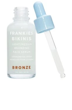 Frankies Bikinis Vegan Bronzing Facial Self Tanning Serum Light Medium