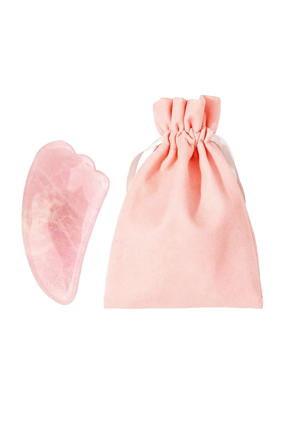 Rose Quartz Gua Sha Teardrop - Image 2