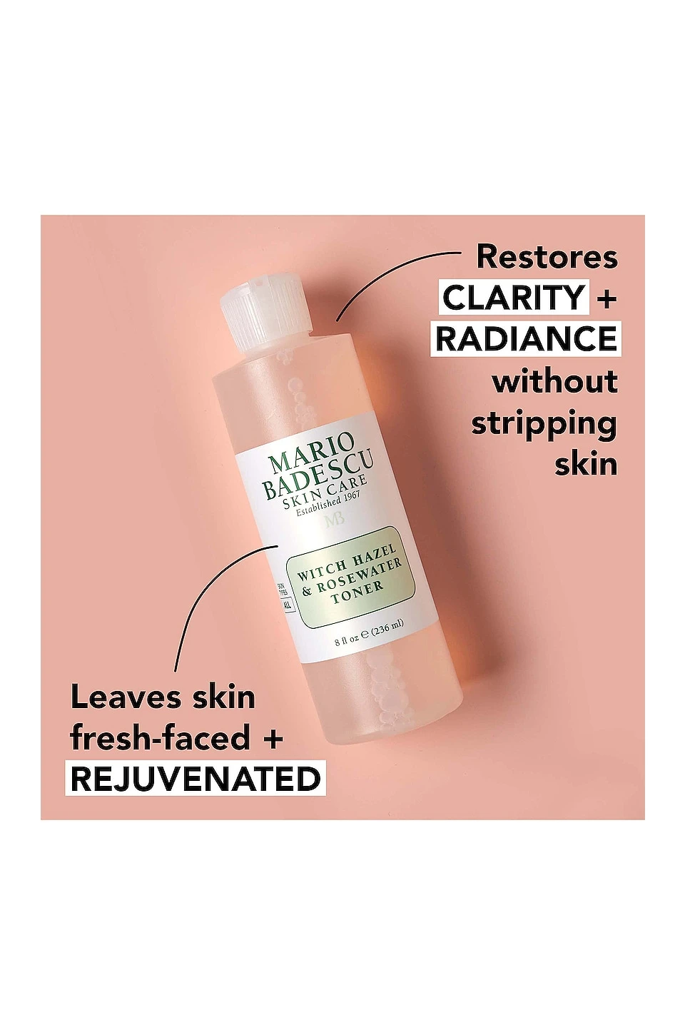 Mario Badescu Witch Hazel & Rosewater Toner - Image 4