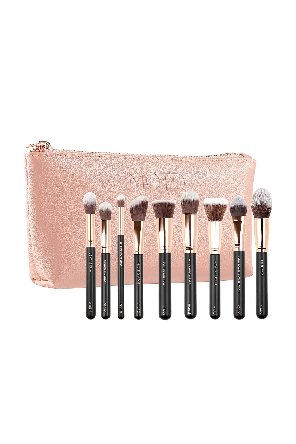 Pro Face Makeup Brush Set Black