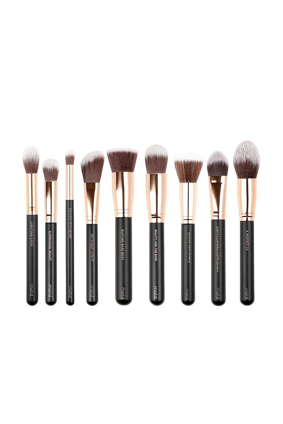 Pro Face Makeup Brush Set Black - Image 2
