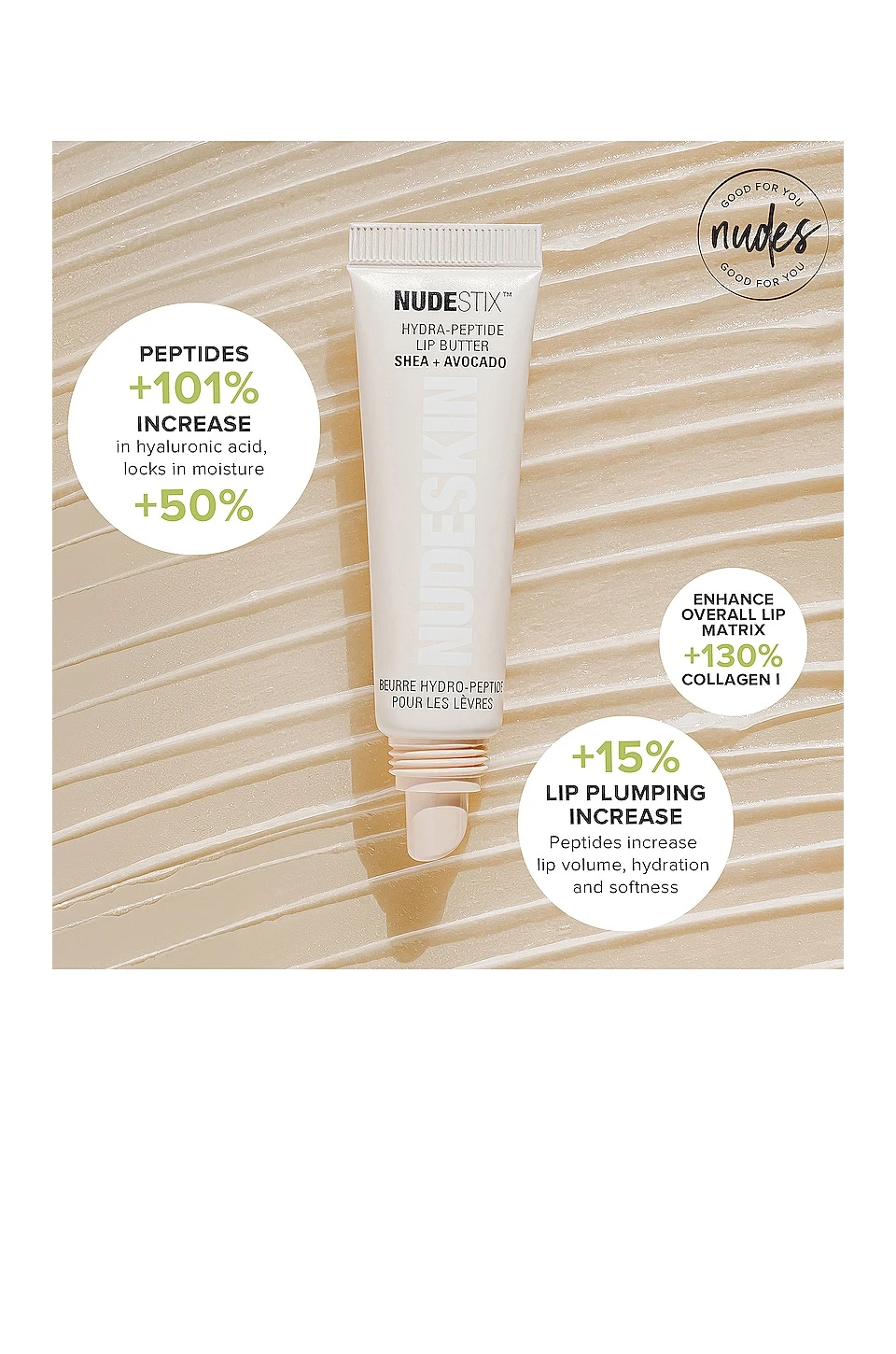 Nudestix Hydra-Peptide Lip Butter - Image 2