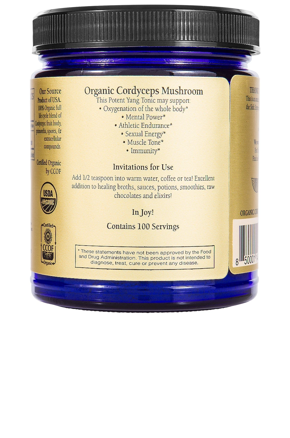 Cordyceps Active Adaptogen Mushroom Powder - Image 3