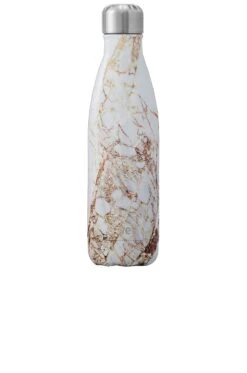 Elements Water Bottle 17oz Calacatta Gold