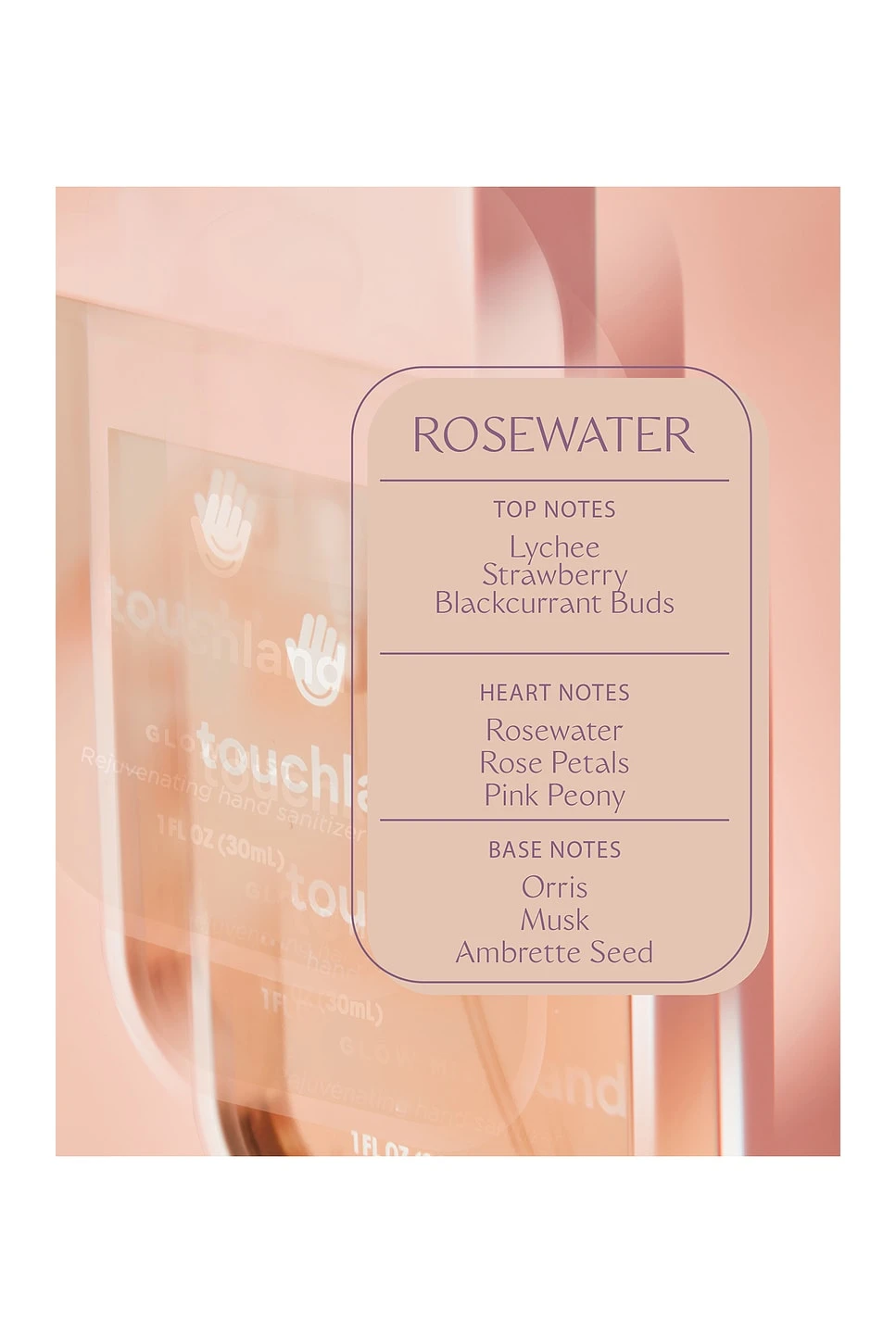 Glow Mist Rejuvenating Hand Sanitizer Rosewater - Image 3
