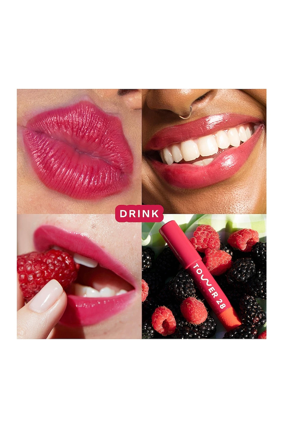 Tower 28 JuiceBalm Vegan Tinted Lip Balm Treatment Drink - Image 3